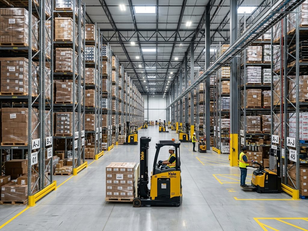 Logistica e movimentazione merci - Carrelli elevatori e magazzini 4:3