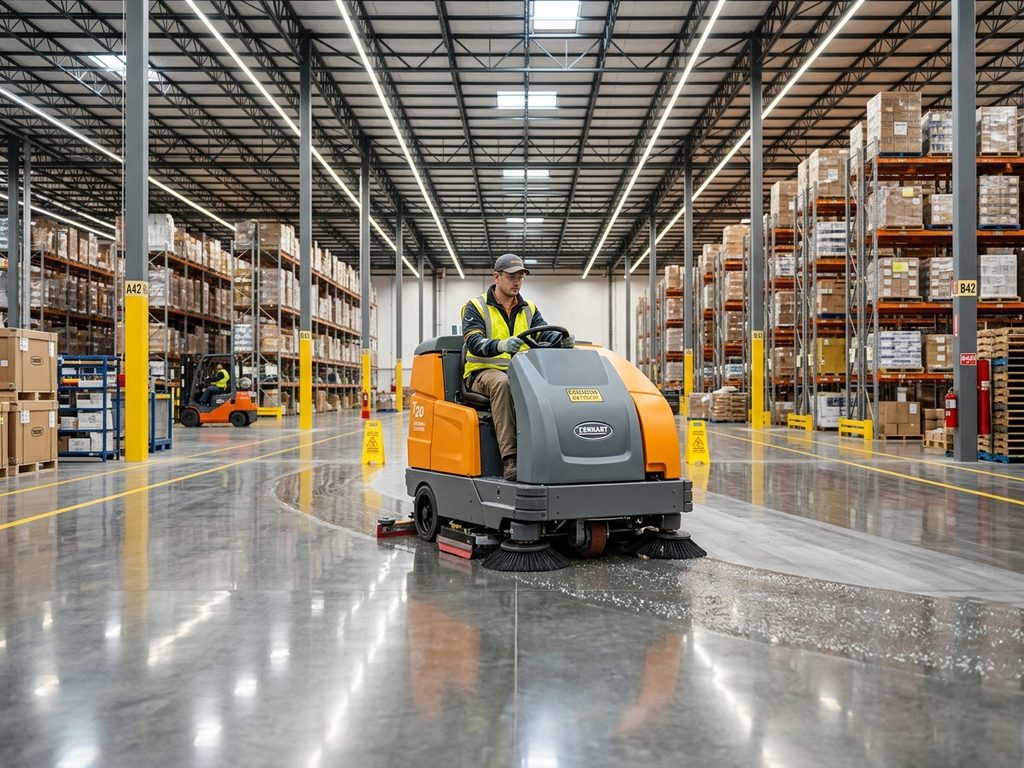 Pulizia industriale - Lavasciuga pavimenti e spazzatrici 4:3